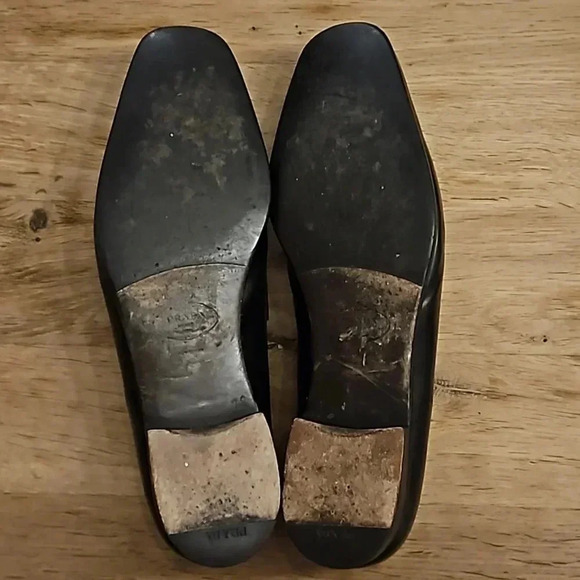 Prada Mens Black Leather slip on loafers US 13 UK 12 - Picture 3 of 5